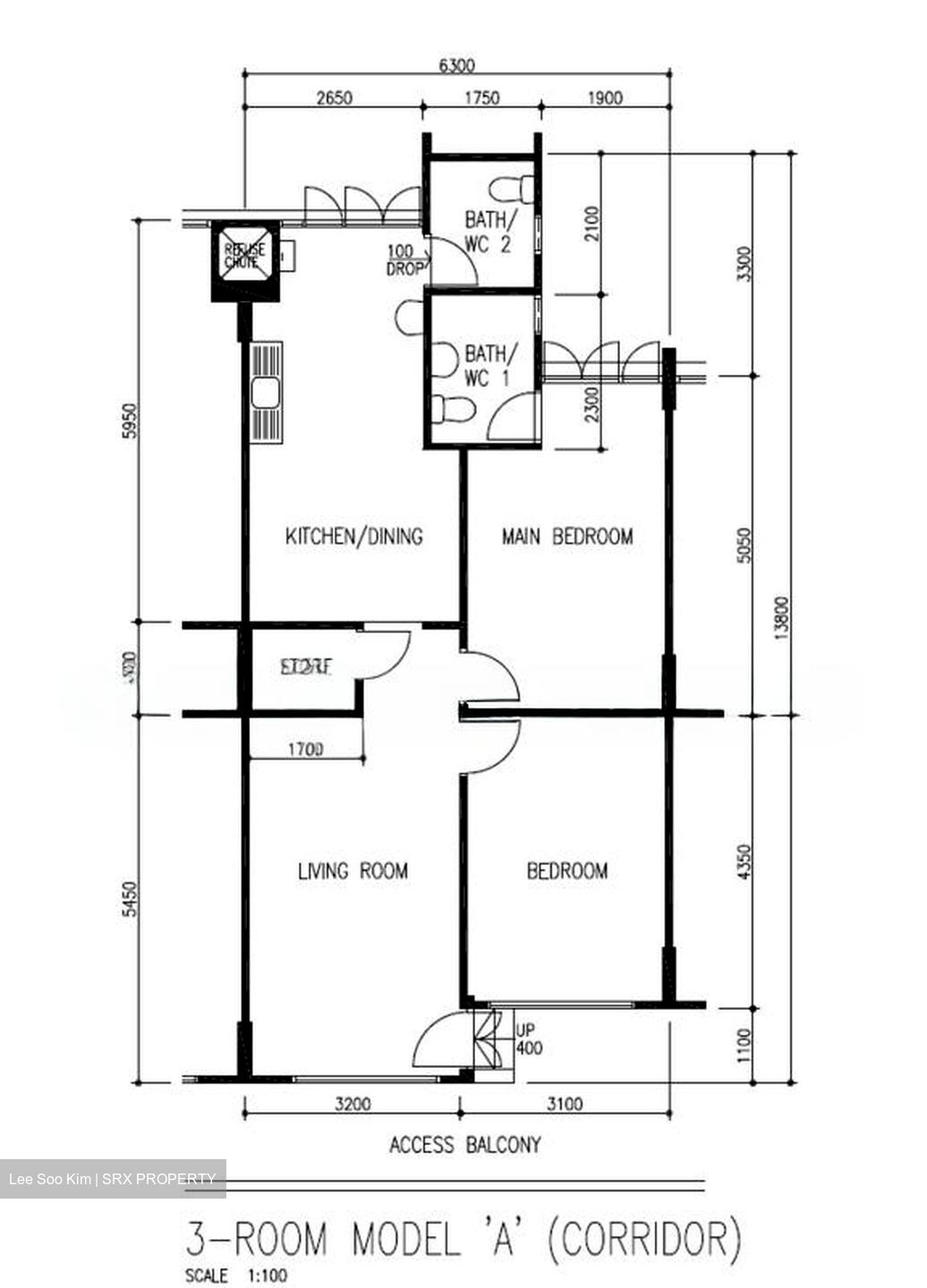 Blk 846 Tampines Ville (Tampines), HDB 3 Rooms #570677161